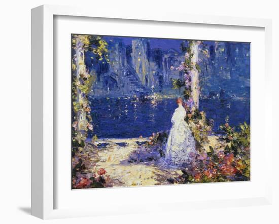 The Lights across the Water-Thomas Edwin Mostyn-Framed Giclee Print