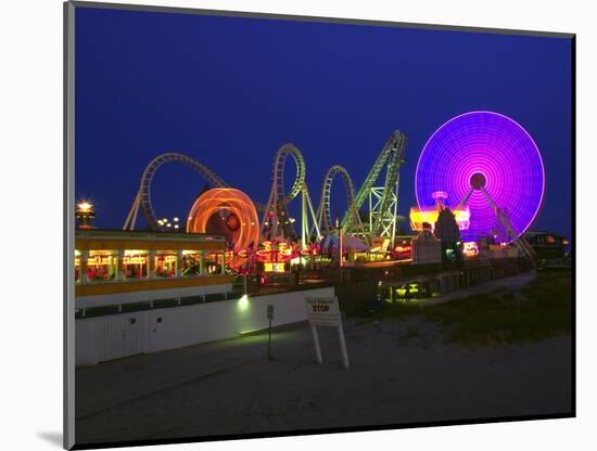 The Lights of Wildwood, New Jersey-George Oze-Mounted Photographic Print