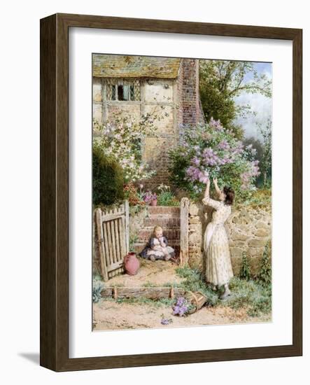 The Lilac Cottage-Myles Birket Foster-Framed Giclee Print