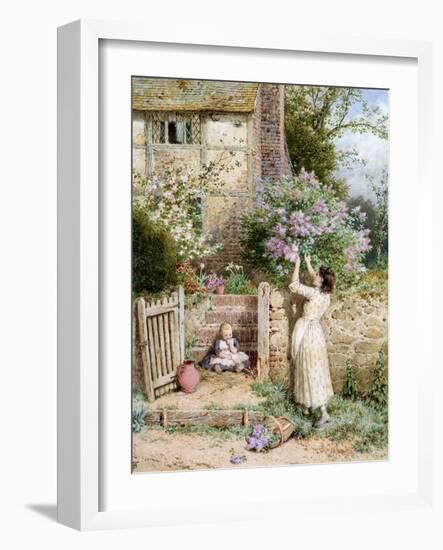 The Lilac Cottage-Myles Birket Foster-Framed Giclee Print