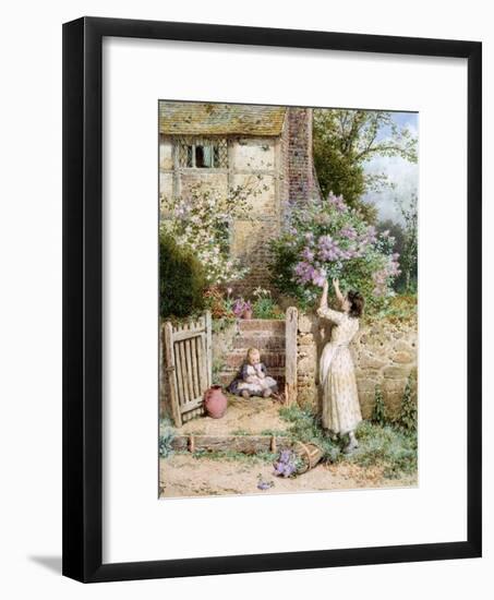 The Lilac Cottage-Myles Birket Foster-Framed Giclee Print