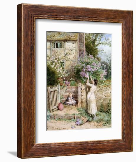 The Lilac Cottage-Myles Birket Foster-Framed Giclee Print