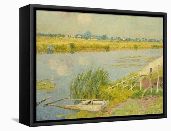 The Lily Banks; Bords De La Lys-Emile Claus-Framed Premier Image Canvas