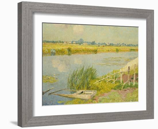 The Lily Banks; Bords De La Lys-Emile Claus-Framed Giclee Print