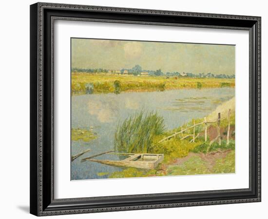 The Lily Banks; Bords De La Lys-Emile Claus-Framed Giclee Print