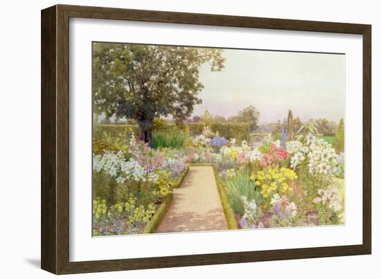 The Lily Border at Great Tangley Manor, Surrey-Thomas H. Hunn-Framed Giclee Print