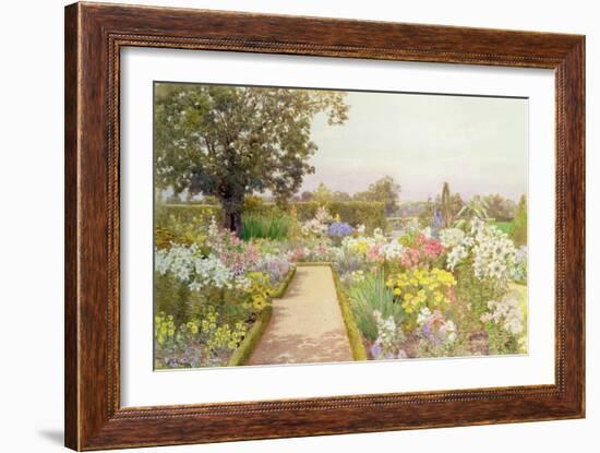 The Lily Border at Great Tangley Manor, Surrey-Thomas H. Hunn-Framed Giclee Print