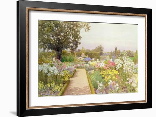 The Lily Border at Great Tangley Manor, Surrey-Thomas H. Hunn-Framed Giclee Print