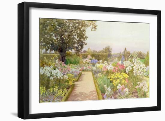 The Lily Border at Great Tangley Manor, Surrey-Thomas H. Hunn-Framed Giclee Print