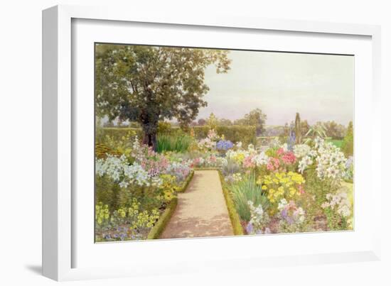 The Lily Border at Great Tangley Manor, Surrey-Thomas H. Hunn-Framed Giclee Print