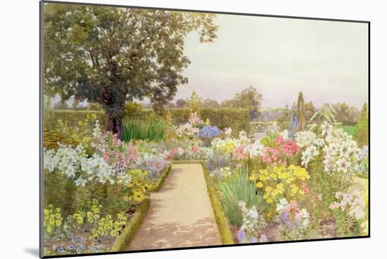 The Lily Border at Great Tangley Manor, Surrey-Thomas H. Hunn-Mounted Giclee Print