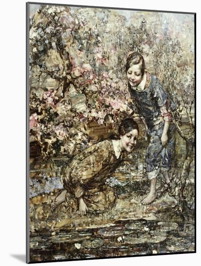 The Lily Pond, 1917-Edward Atkinson Hornel-Mounted Giclee Print