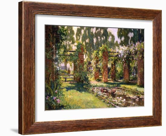 The Lily Pond-Colin Campbell-Framed Art Print