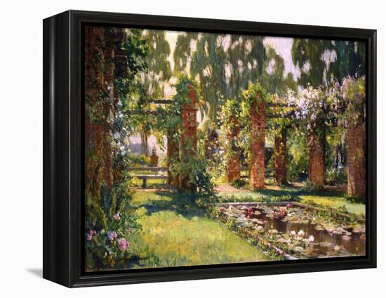 The Lily Pond-Colin Campbell-Framed Stretched Canvas