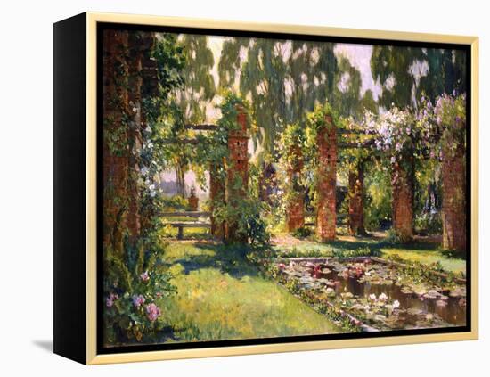 The Lily Pond-Colin Campbell-Framed Stretched Canvas