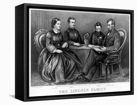 The Lincoln Family, Pub. C.1867-null-Framed Premier Image Canvas