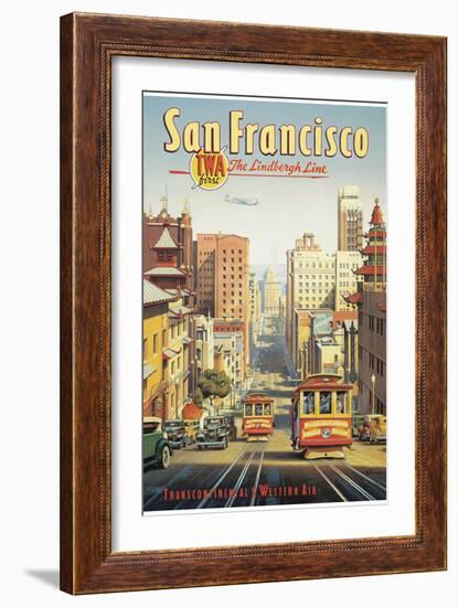 The Lindbergh Line, San Francisco, California-Kerne Erickson-Framed Giclee Print