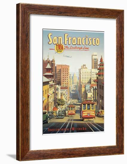 The Lindbergh Line, San Francisco, California-Kerne Erickson-Framed Giclee Print