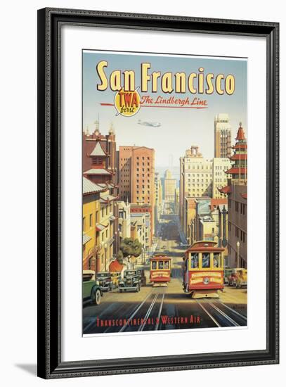 The Lindbergh Line, San Francisco, California-Kerne Erickson-Framed Giclee Print