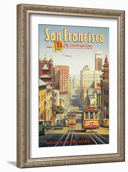 The Lindbergh Line, San Francisco, California-Kerne Erickson-Framed Art Print