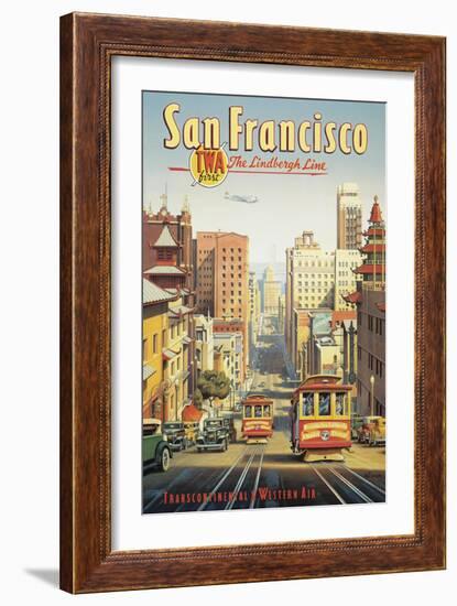 The Lindbergh Line, San Francisco, California-Kerne Erickson-Framed Art Print