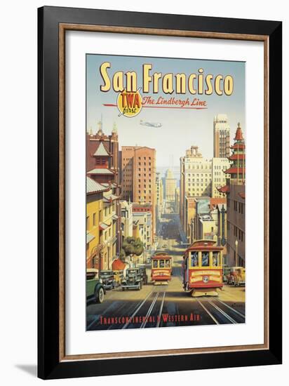 The Lindbergh Line, San Francisco, California-Kerne Erickson-Framed Art Print