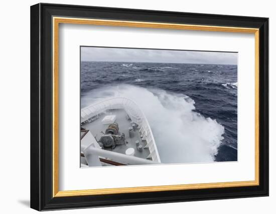 The Lindblad Expeditions Ship National Geographic Explorer in the Gerlache Strait, Antarctica-Michael Nolan-Framed Photographic Print