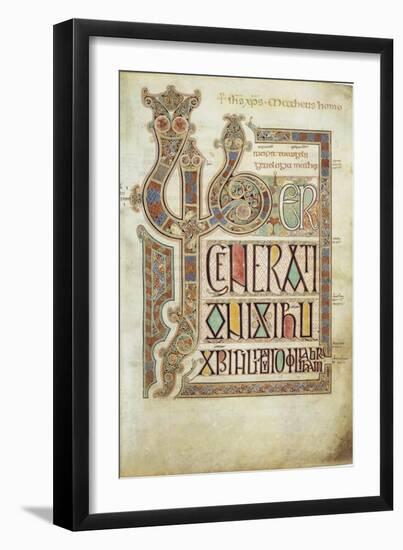 The Lindisfarne Gospels, 715-721-null-Framed Giclee Print