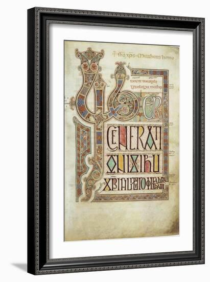 The Lindisfarne Gospels, 715-721-null-Framed Giclee Print