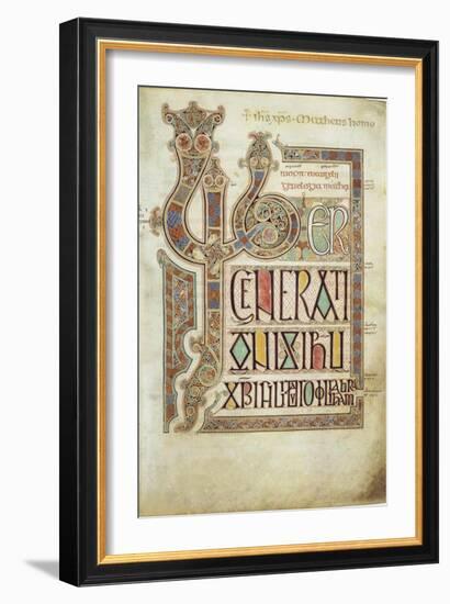 The Lindisfarne Gospels, 715-721-null-Framed Giclee Print