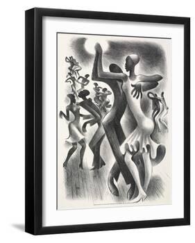 The Lindy Hop, 1936-Miguel Covarrubias-Framed Art Print