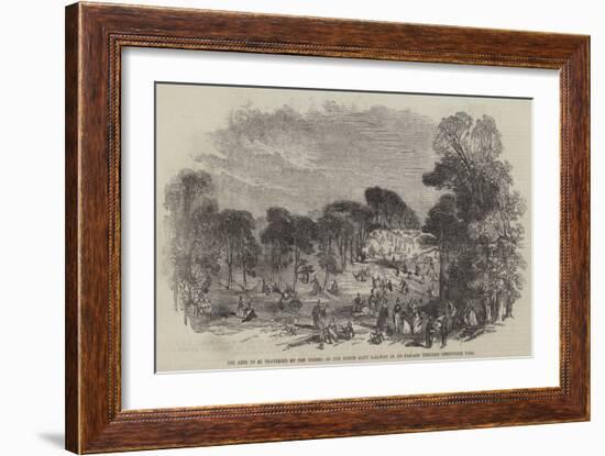 The Line to Be Traversed by the Tunnel of the North Kent Railway in its Passage Through Greenwich P-null-Framed Giclee Print