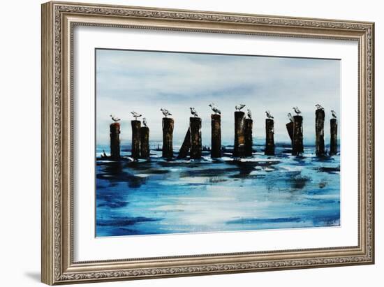 The Line Up-Sydney Edmunds-Framed Giclee Print