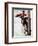 The Lineman (or Telephone Lineman on Pole)-Norman Rockwell-Framed Giclee Print