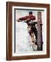 The Lineman (or Telephone Lineman on Pole)-Norman Rockwell-Framed Giclee Print