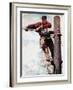 The Lineman (or Telephone Lineman on Pole)-Norman Rockwell-Framed Giclee Print