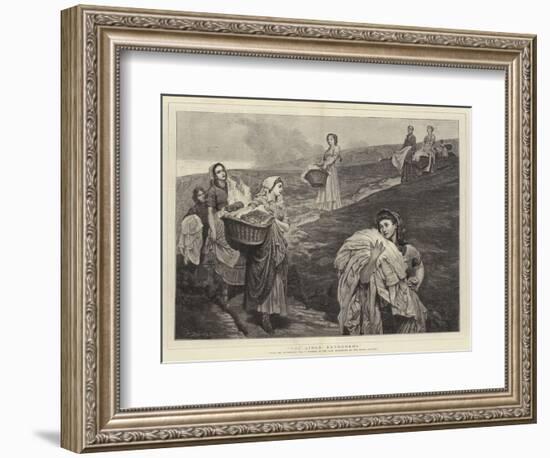 The Linen Gatherers-Valentine Cameron Prinsep-Framed Giclee Print