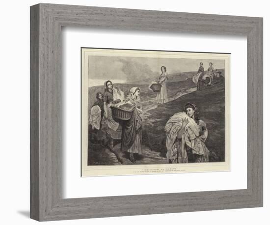 The Linen Gatherers-Valentine Cameron Prinsep-Framed Giclee Print