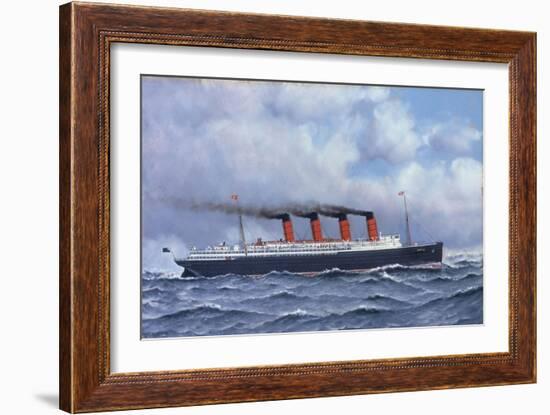 The Liner 'Lusitania', 1908-Antonio Jacobsen-Framed Giclee Print
