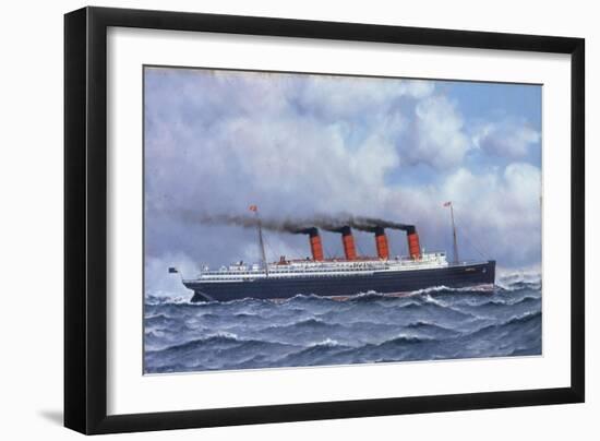 The Liner 'Lusitania', 1908-Antonio Jacobsen-Framed Giclee Print