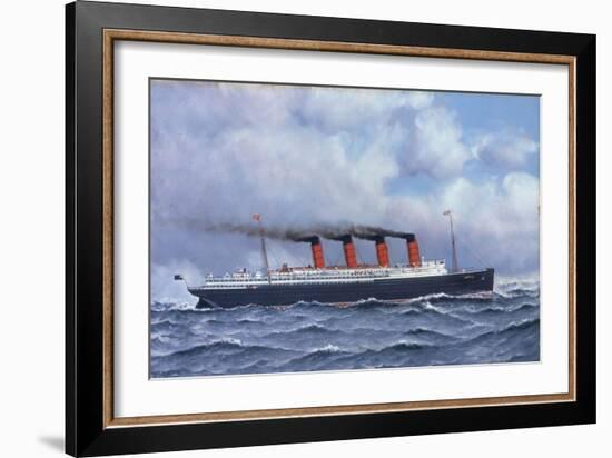 The Liner 'Lusitania', 1908-Antonio Jacobsen-Framed Giclee Print