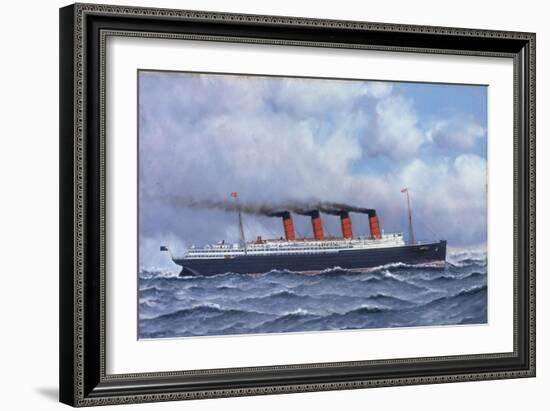 The Liner 'Lusitania', 1908-Antonio Jacobsen-Framed Giclee Print