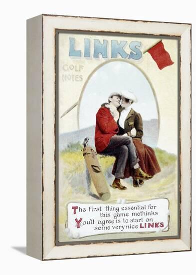 'The Links' postcard, 1905-Unknown-Framed Premier Image Canvas
