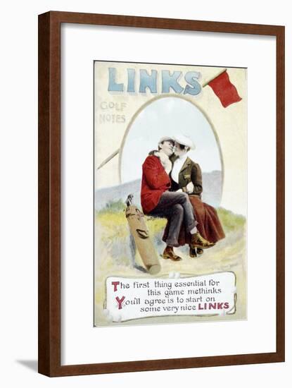 'The Links' postcard, 1905-Unknown-Framed Giclee Print