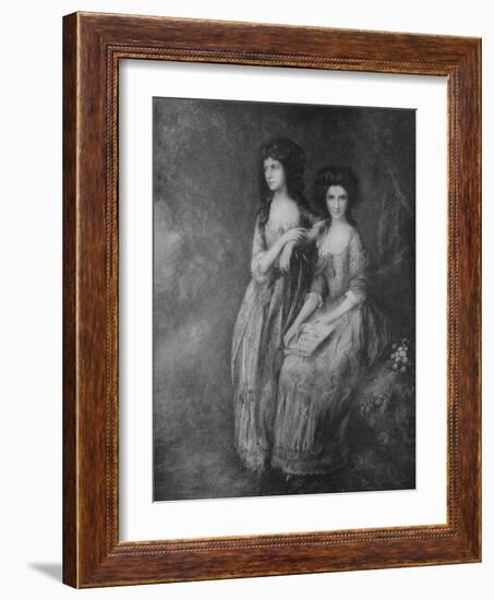 'The Linley Sisters, afterwards Mrs. Tickell and Mrs. Sheridan', c1772, (1917)-Thomas Gainsborough-Framed Giclee Print