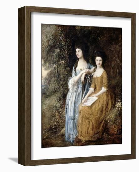 The Linley Sisters (Mrs. Sheridan and Mrs. Tickell) 1771/72-Thomas Gainsborough-Framed Giclee Print