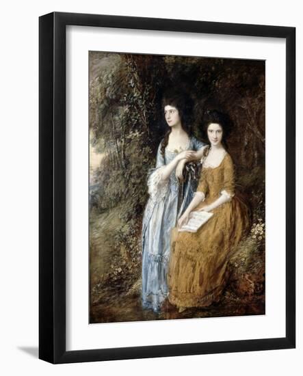 The Linley Sisters (Mrs. Sheridan and Mrs. Tickell) 1771/72-Thomas Gainsborough-Framed Giclee Print