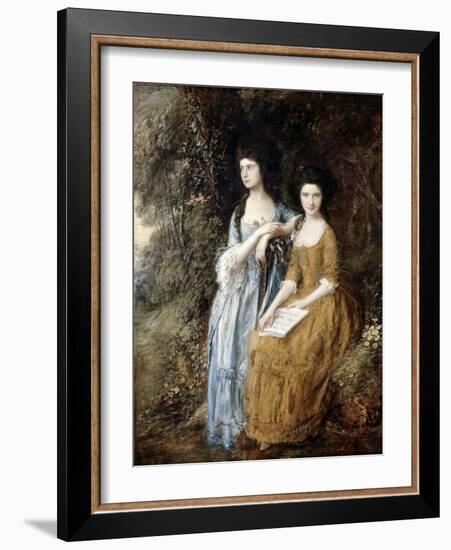 The Linley Sisters (Mrs. Sheridan and Mrs. Tickell) 1771/72-Thomas Gainsborough-Framed Giclee Print