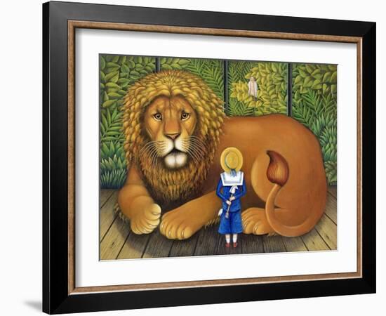 The Lion and Albert, 2001-Frances Broomfield-Framed Giclee Print