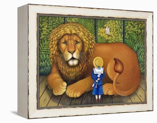 The Lion and Albert, 2001-Frances Broomfield-Framed Premier Image Canvas